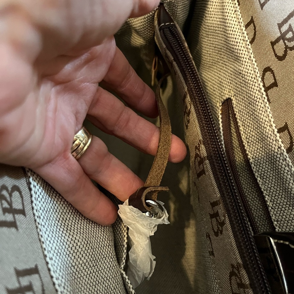 Dooney & Bourke Signature Canvas Satchel, Excellent - Picture 13 of 16